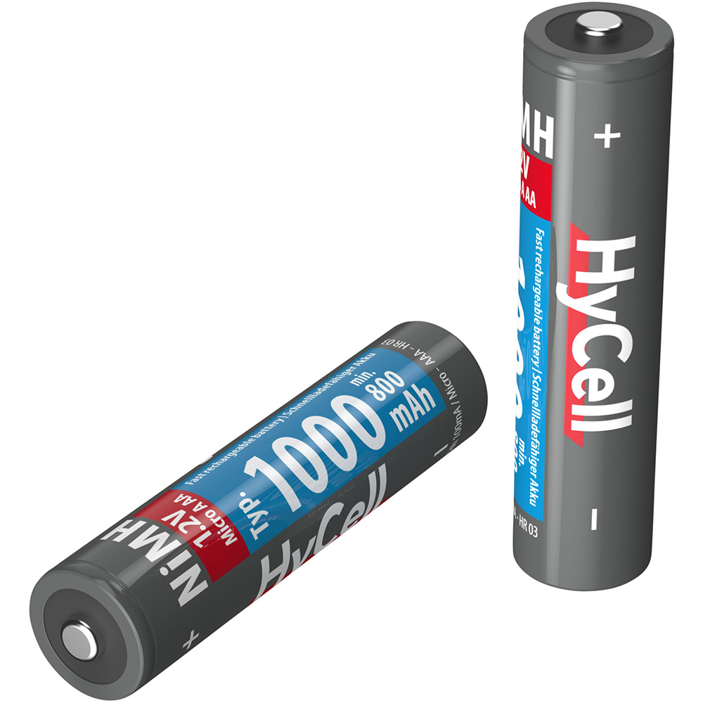 Акумулятори ANSMANN HyCell AAA 1000 mAh 4 шт (5030662) Розмір батареї циліндр AAA (R03,286)