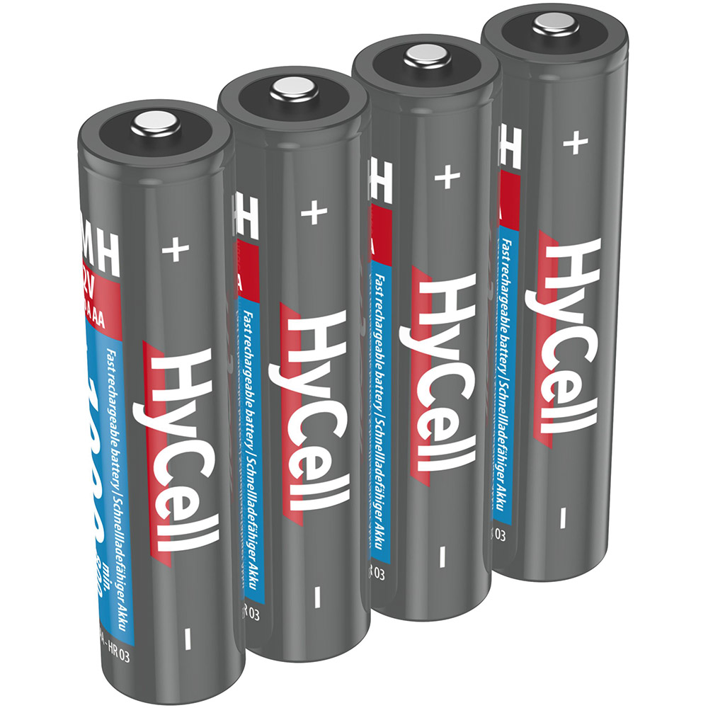 Акумулятори ANSMANN HyCell AAA 1000 mAh 4 шт (5030662) Електрохімічна система нікель-металгідридна (NiMH)