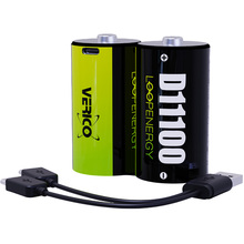 Акумуляторна батарея VERICO Loop Energy D/R20 USB Type-C/7400mAh/11100mWh-1.5V/Li-ion 2шт (75772)