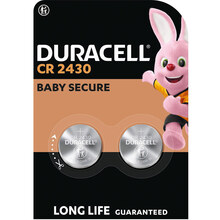Специальная литиевая батарейка типа таблетка DURACELL 2430 3V (CR2430) 2 шт (5012262)