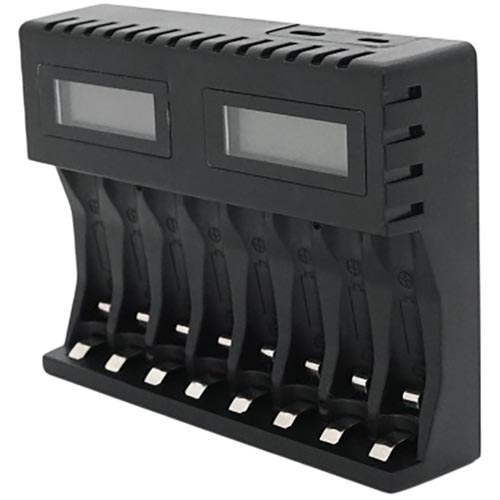 Зарядний пристрій VOLTRONIC PUJIMAX 2000mA (LCD-006) Додатково Поддерживает Li-ion, Ni-MH и Ni-Cd AA (R6), ААA (R03), AAAA, С (R14)