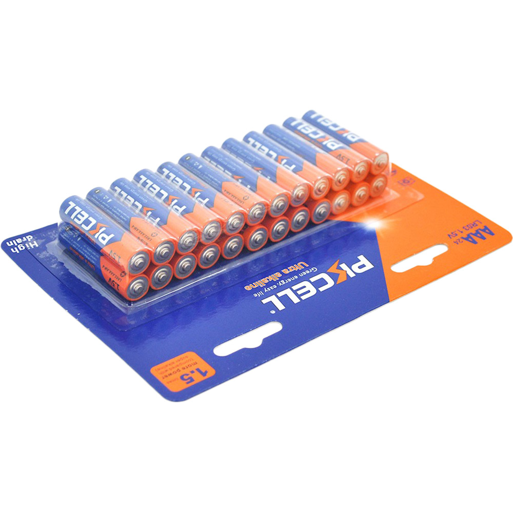Лужні батареї PKCELL AAA 24шт (PC/LR03-24B)