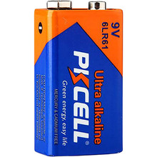 Щелочная батарейка PKCELL 6F22 1шт (PC/6F22-1S)