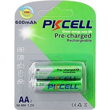Аккумуляторы PKCELL AA 2шт 600mAh (PC/AA600-2BA)