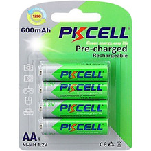 Акумулятори PKCELL AA 4шт 600mAh (PC/AA600-4BA)
