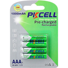 Акумулятори PKCELL AAA 4шт 1000mAh (PC/AAA1000-4BA)