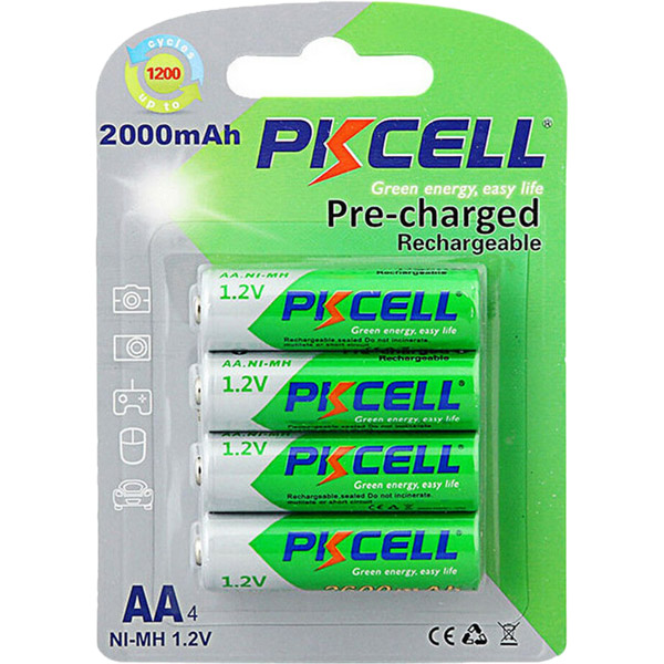 Аккумуляторы PKCELL AA 4шт 2000mAh (PC/AA2000-4B)