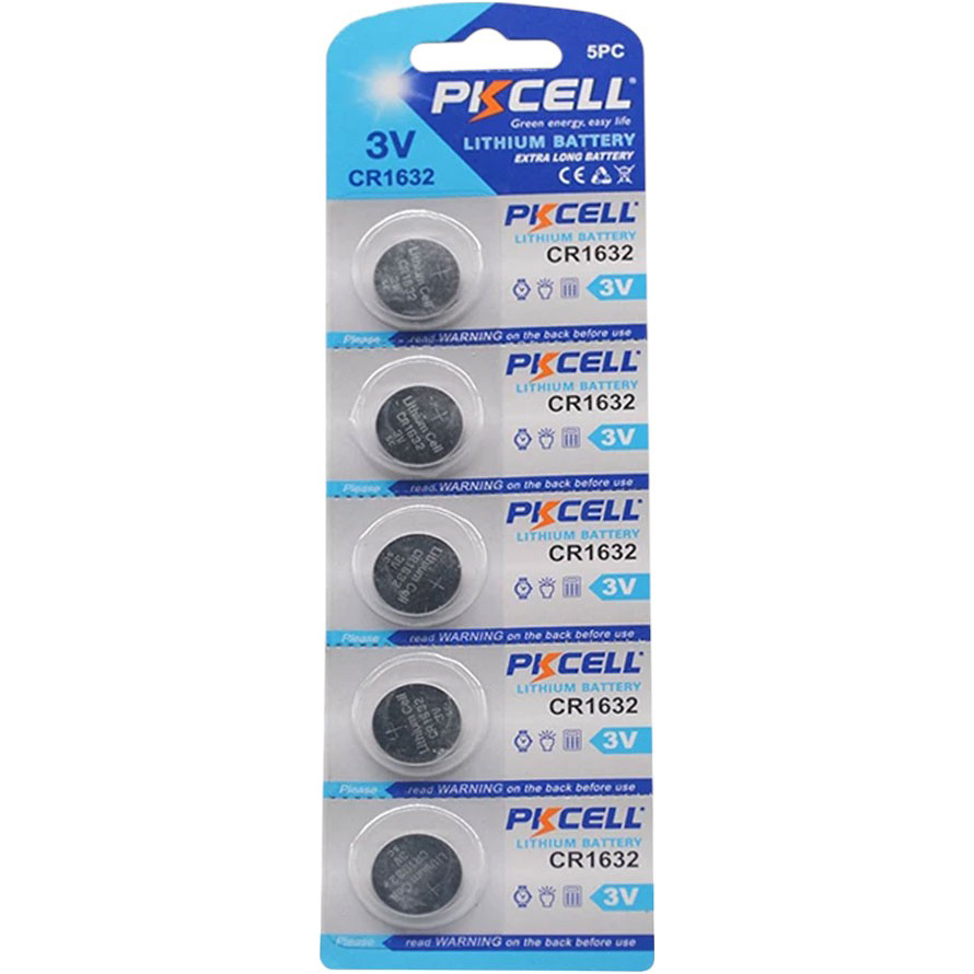 Литиевые батарейки PKCELL CR1632 5 шт (PC/CR1632)