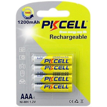Акумулятори PKCELL 1.2V AAA 1200mAh NiMH Rechargeable Battery (PC/AAA1200-4B)