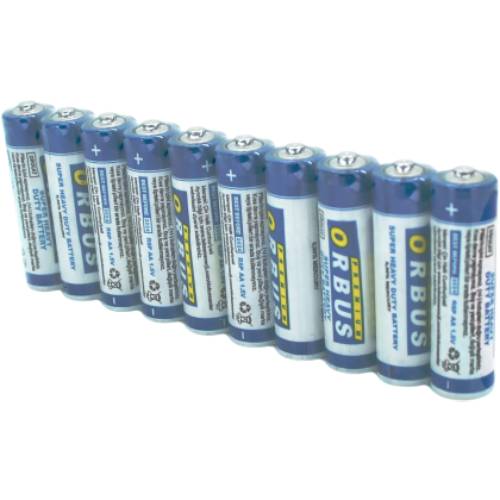 Батарейки ORBUS Zinc Carbon 1.5V AA/LR06 (ORBZnC/LR06-10S)
