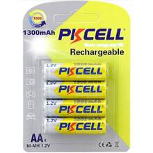 Аккумулятор PKCELL 1.2V AA 1300mAh NiMH Rechargeable Battery (PC/AA1300-4BR)