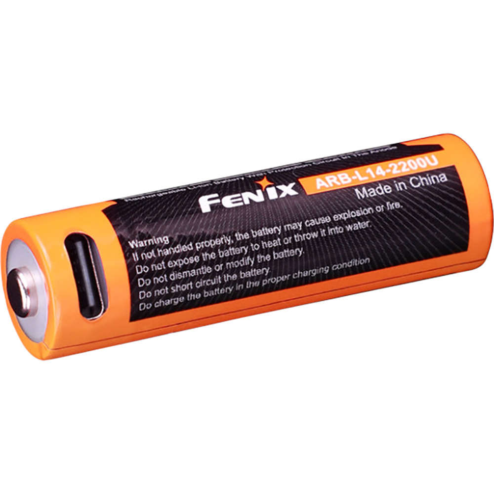 Аккумулятор FENIX 14500 Type-C (ARB-L14-2200U) Особенности USB Type-C разъем