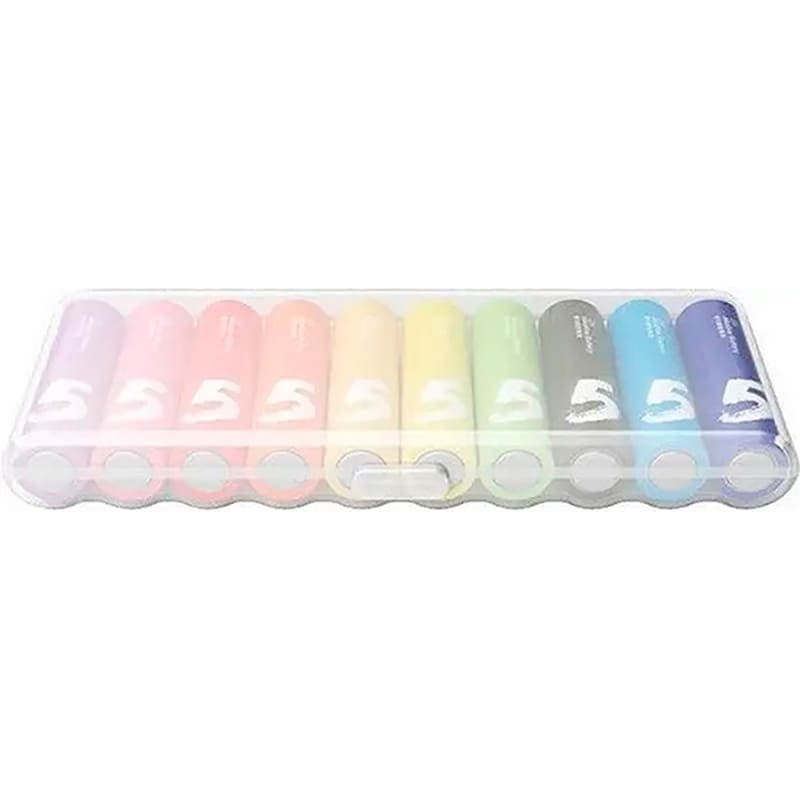 Батарейки CUKTECH Xiaomi B06 AA Rainbow Alkaline 10 шт (CUKAAB06CNCM) Размер батареи цилиндр AA (R6,316)