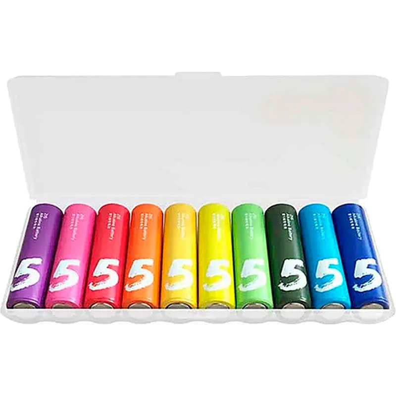 Батарейки CUKTECH Xiaomi B06 AA Rainbow Alkaline 10 шт (CUKAAB06CNCM) Вольтаж 1.5