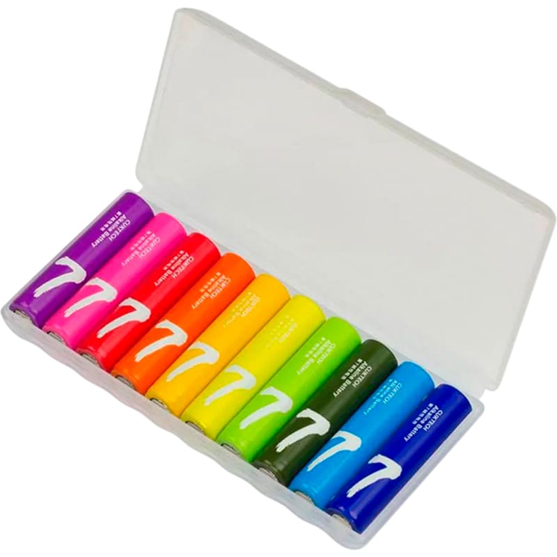Батарейки CUKTECH Xiaomi B07 AAA Rainbow Alkaline 10 шт (CUKAAB07CNMX) Электрохимическая система щелочная (L)
