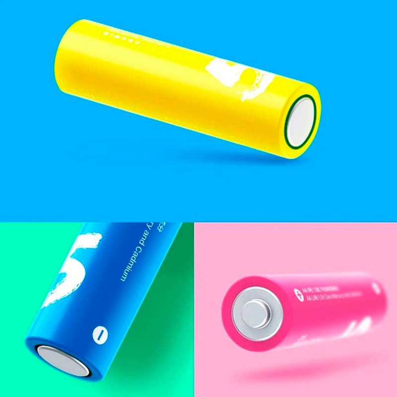 Внешний вид Батарейки CUKTECH Xiaomi B08 AA Rainbow Alkaline 24 шт (CUKAAB08CNCM)