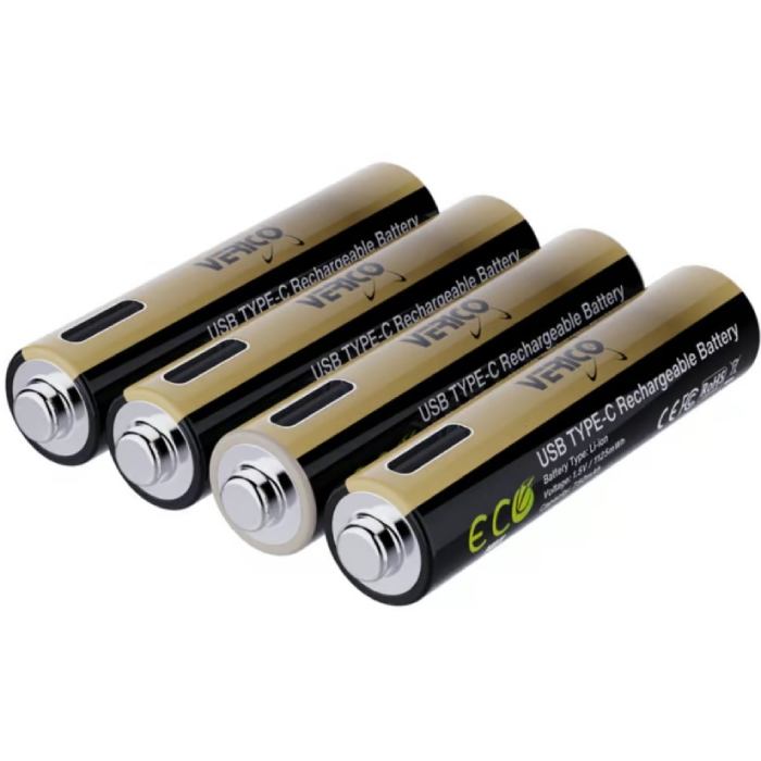 Аккумуляторы VERICO Loop Energy PRO AAA 1125mWh 1.5V 4 шт (1UDBT-A7WEAC-NN) Емкость 750