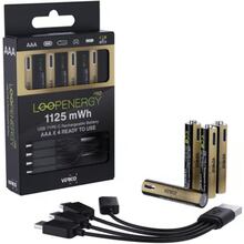 Аккумуляторы VERICO Loop Energy PRO AAA 1125mWh 1.5V 4 шт (1UDBT-A7WEAC-NN)