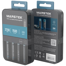 Аккумуляторы MARSTEK 5070С AA 1000mAh 3.7V 3700mWh  USB Type-C 4 шт