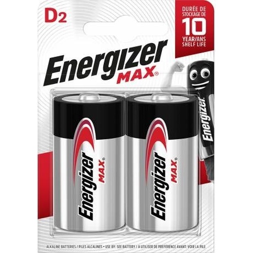 Батарейки ENERGIZER MAX LR20 D 2 шт (7638900426823)