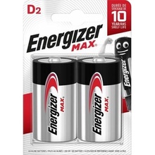 Батарейки ENERGIZER MAX LR20 D 2 шт (7638900426823)