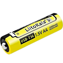 Аккумулятор LIITOKALA USB-T36 AA 2400mAh с USB Type-C 1 шт