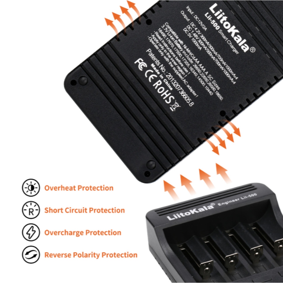 Заказать Зарядное устройство LIITOKALA Lii-500 EU