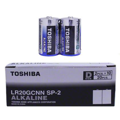 Батарейки TOSHIBA ALKALINE LR20