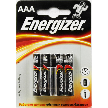 Батарейки ENERGIZER Base AAA блистер 4шт (3+1бесплатно) (630209)