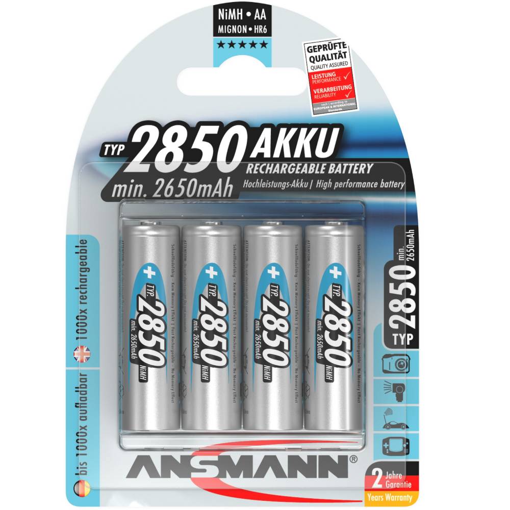 Аккумулятор ANSMANN AA 4 шт., 2850mAh