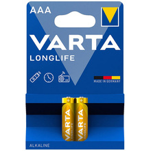 Батарейки VARTA Longlife AAA 2 шт (4103101412)