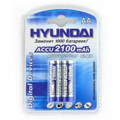 Акумулятор HYUNDAI R - 6 /2bl 2100 mAh Ni-MH(20 шт/уп)