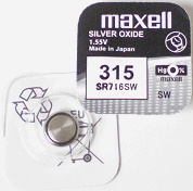 Батарейка MAXELL SR716SW-B1(315) 1x10