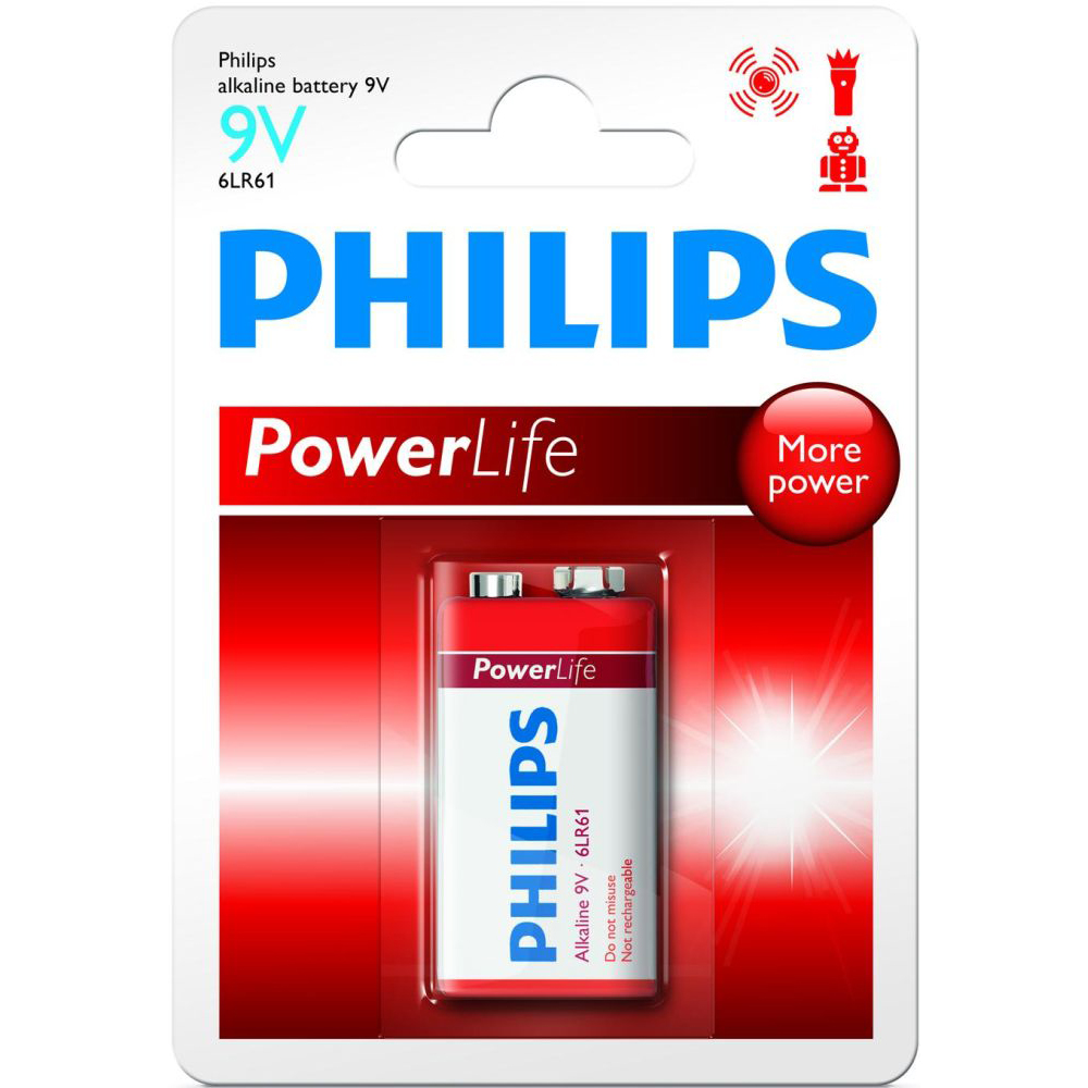 Батарейка PHILIPS Powerlife 6LR61P1B