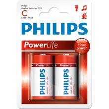 Батарейки PHILIPS PowerLife C 2 шт (LR14-P2B)