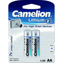 Батарейки CAMELION FR 6/ 2 BL (Lithium) FR6-BP2