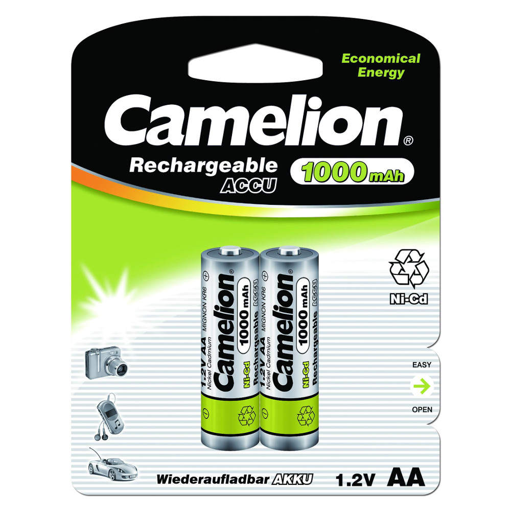 Аккумулятор CAMELION R 6/2bl 1000 mAh Ni-CD