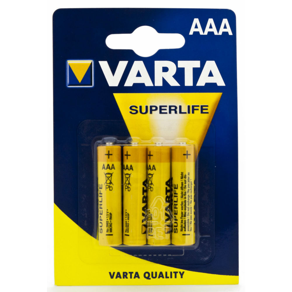 Батарейки VARTA Superlife AAA 4 шт (2003101414)