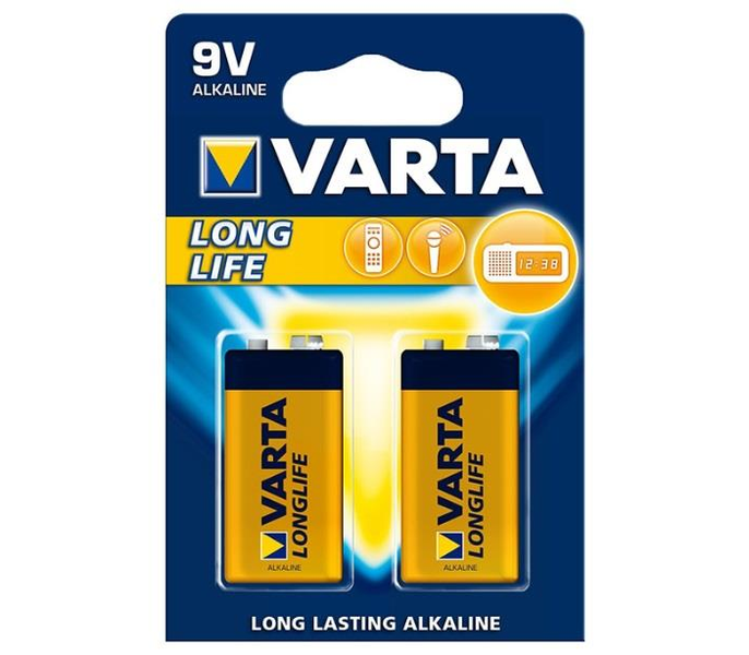 Батарейки VARTA 6F22 2 шт (04122101412)