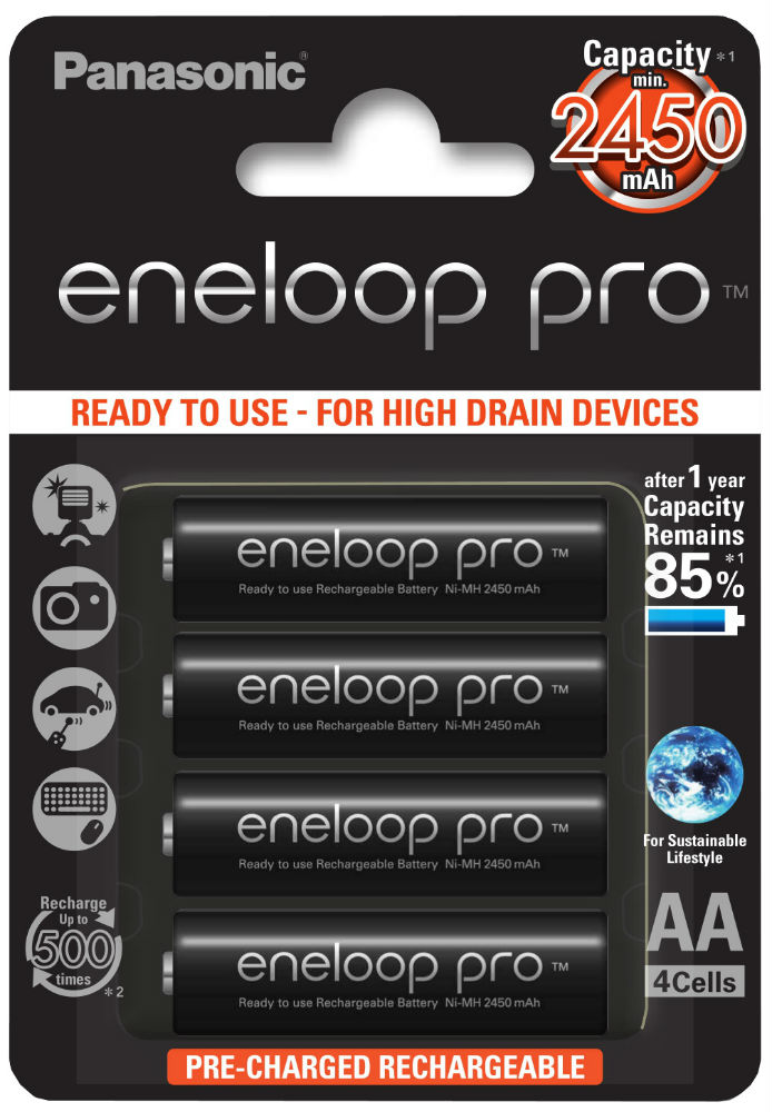 Акумулятор ENELOOP Panasonic Pro R6/AA 2450mAh (4bl)