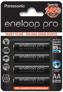 Аккумулятор ENELOOP Panasonic Pro R6/AA 2450mAh (4bl)