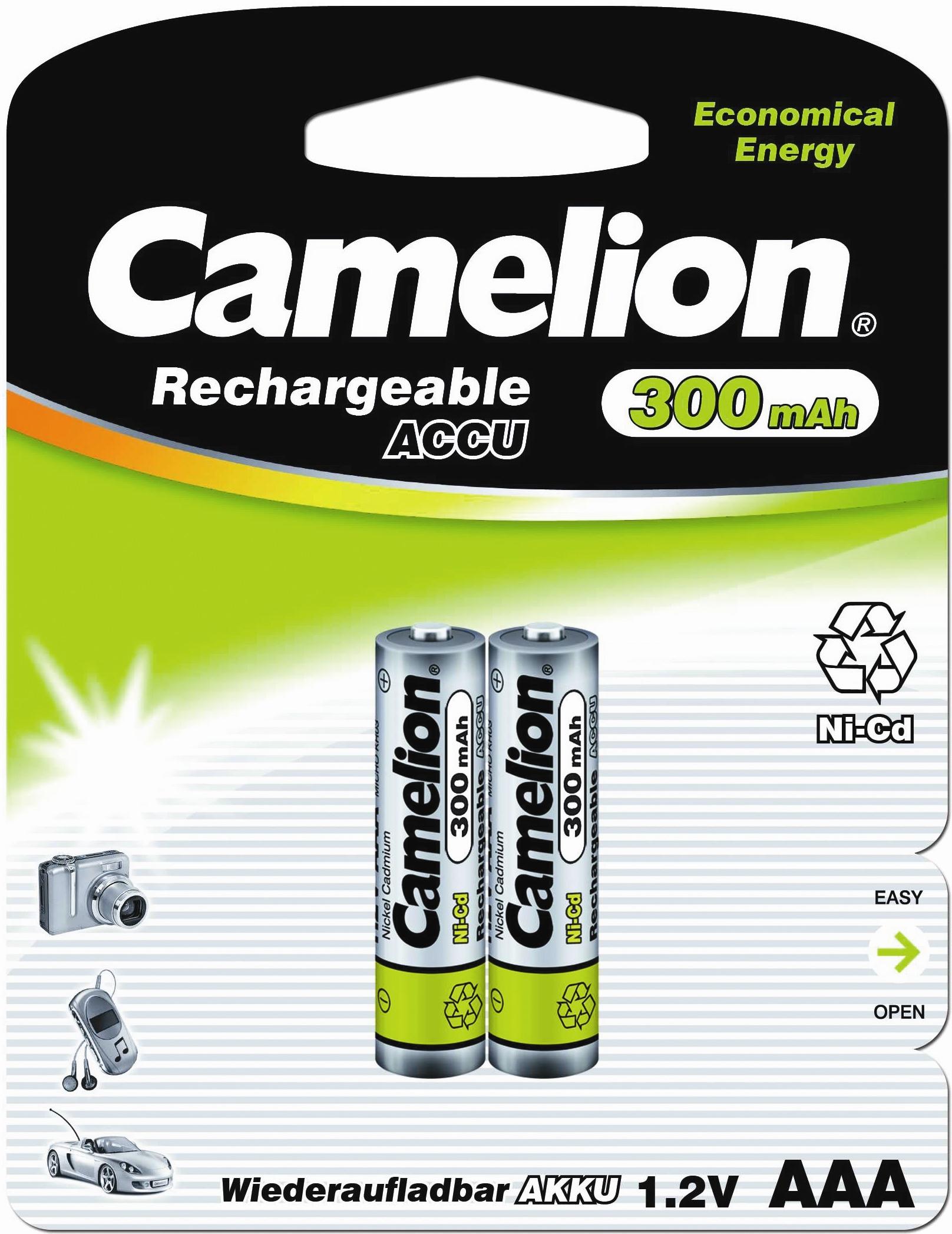 Аккумулятор CAMELION R 03/2bl 300 mAh Ni-Сd