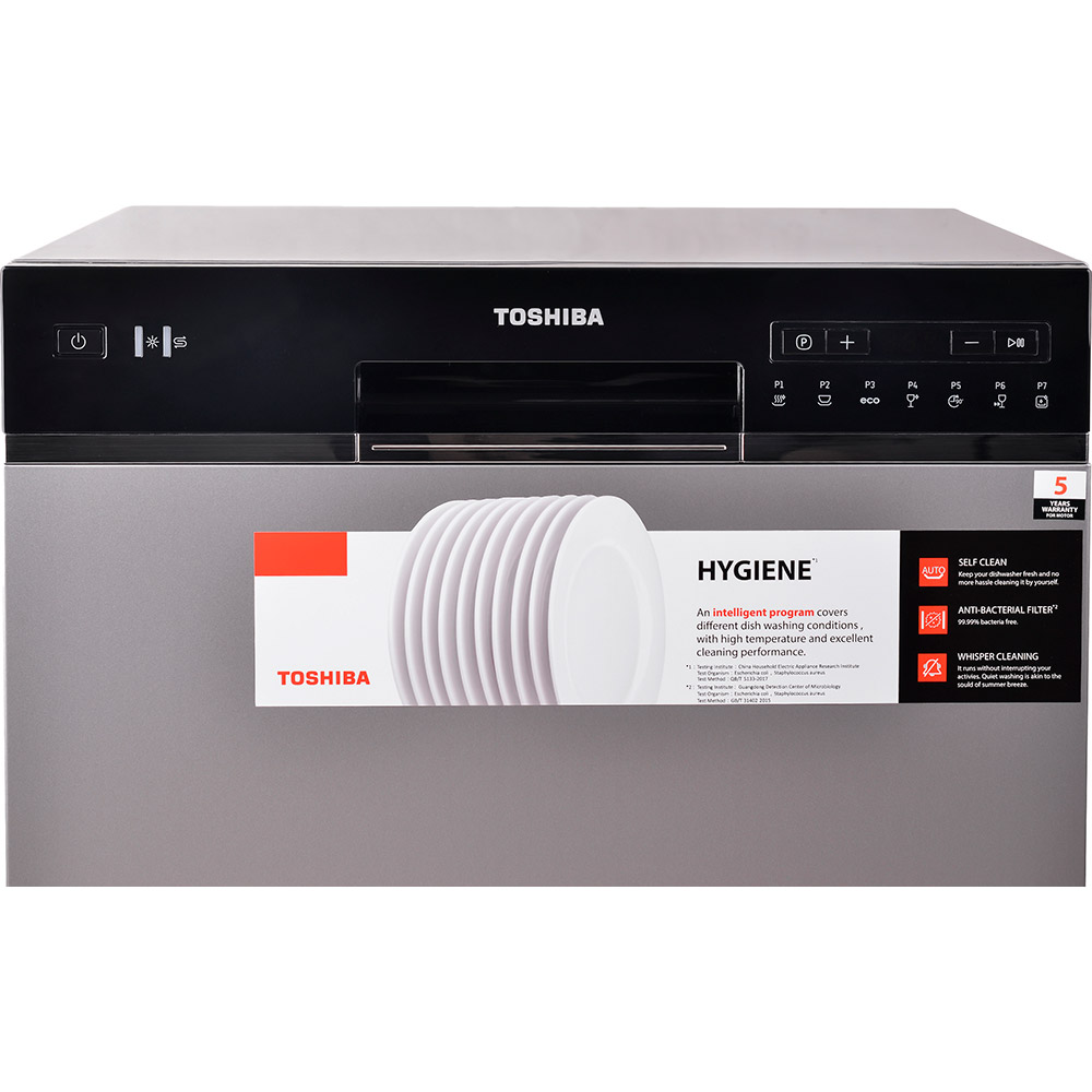 Посудомоечная машина TOSHIBA DW-08T1CIS(S) Ширина 55