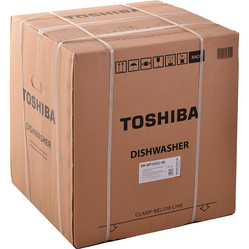 Зовнішній вигляд Посудомийна машина TOSHIBA DW-08T1CIS(S)