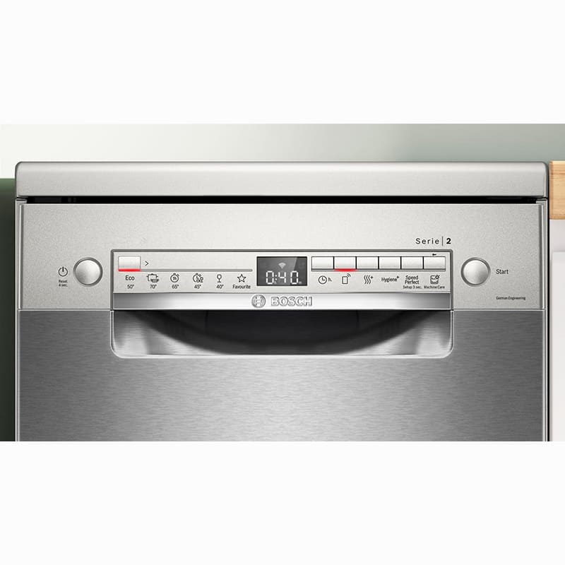 Посудомоечная машина BOSCH Serie 2 SPS2IKI55K Программы Интенсивная 70°С; Эко 50°С; Стекло 40°С; Экспресс 65°С 1 час; Экспресс 45°С; Любимая
