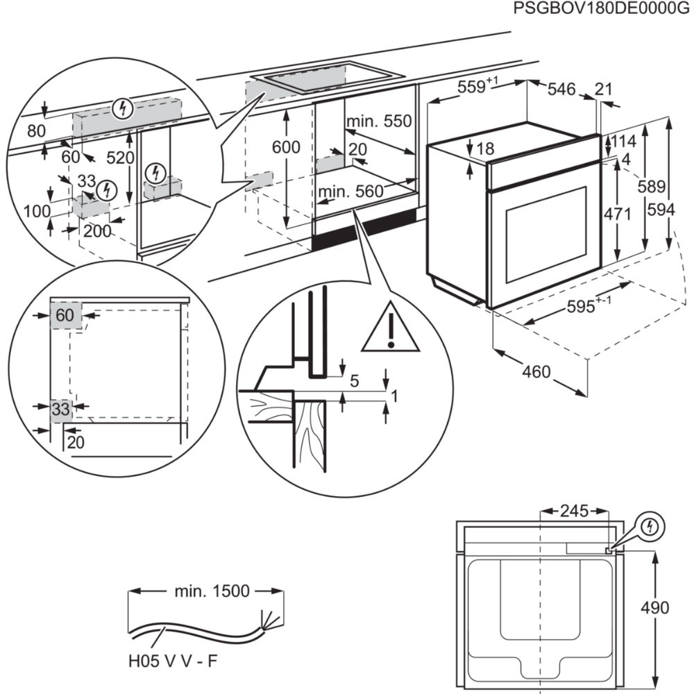 Духовой шкаф electrolux eoc95651bx