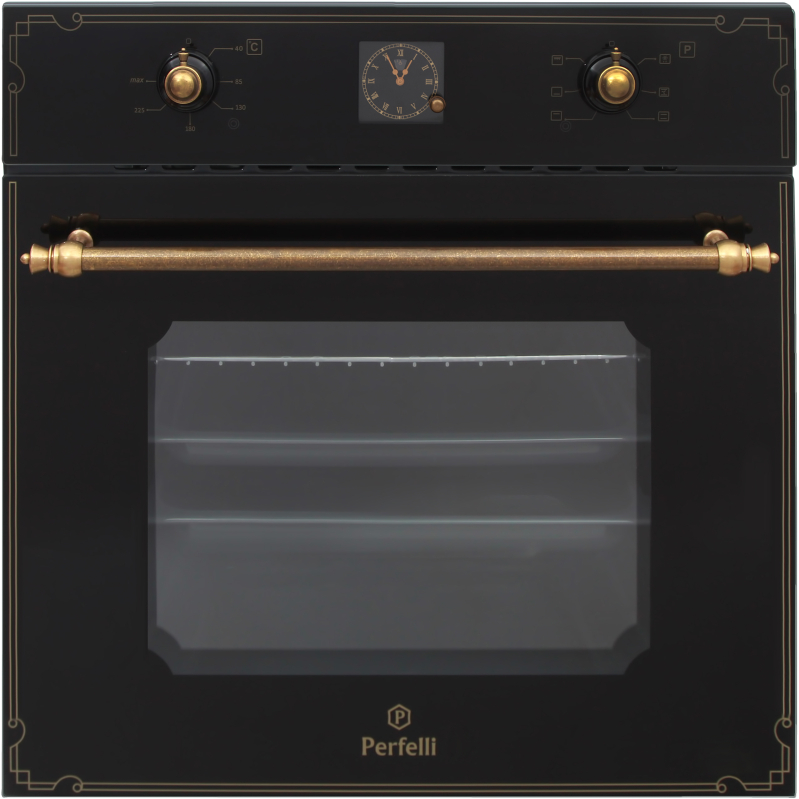 

Духовой шкаф PERFELLI BOE 6645 BL ANTIQUE GLASS, BOE 6645 BL ANTIQUE GLASS