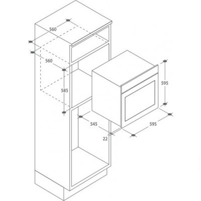 Духова шафа CANDY FCL602/6GH Об'єм 63