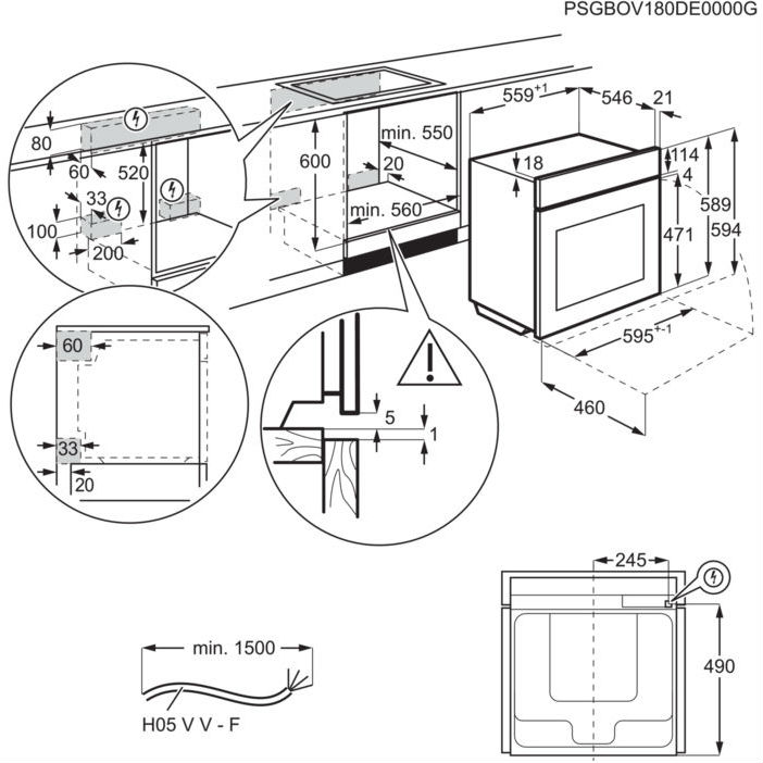 Изображение Духовой шкаф ELECTROLUX OKD5C51X