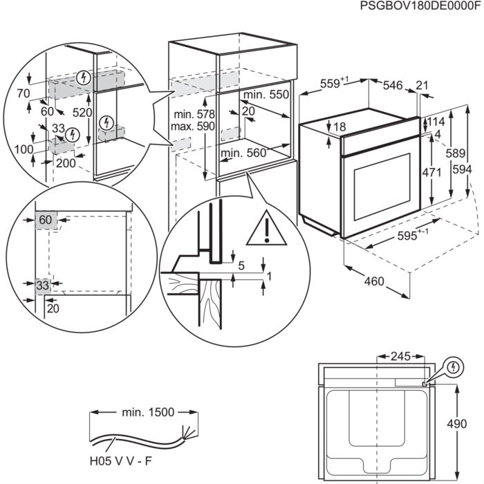 Духовой шкаф electrolux eoa95551ax